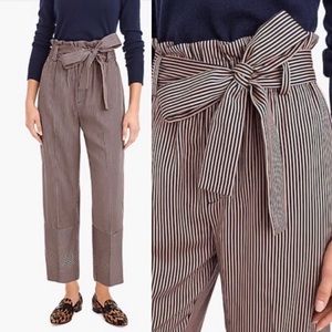 J.CREW Point Sur•wide leg paper bag pants 2P NWOT